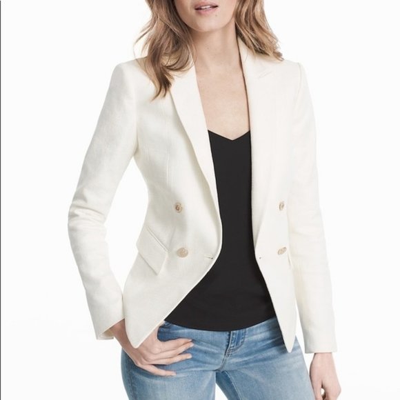 White House Black Market Jackets & Blazers - WHBM White Trophy Blazer